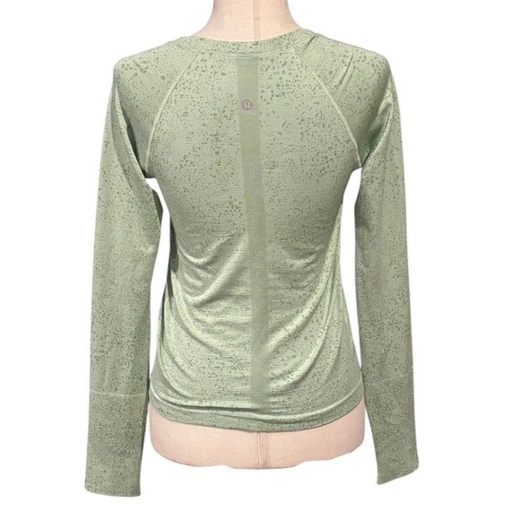 Lululemon Swiftly Tech Long Sleeve Shirt 2.0 *Race Length Distorted Noise Mint 8 - Picture 3 of 4